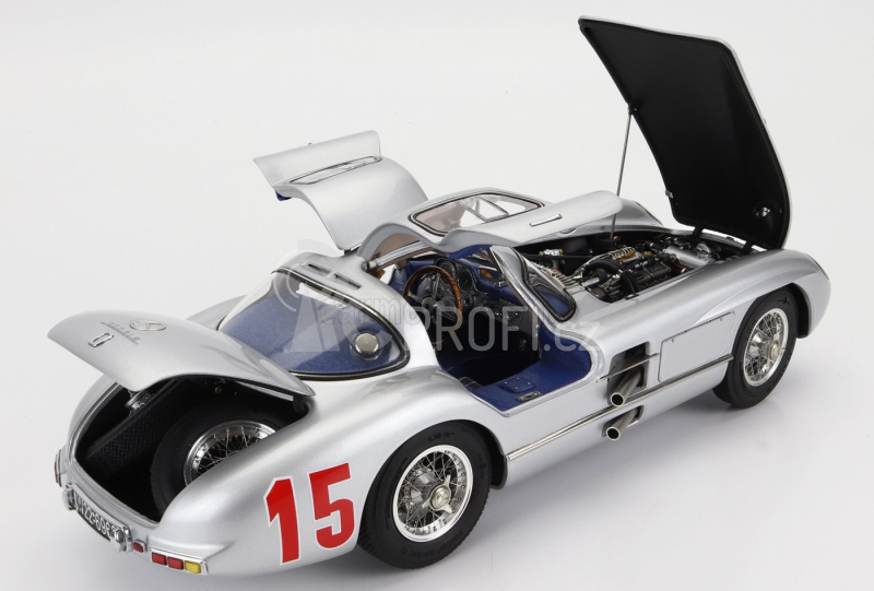 Cmc Mercedes benz 300 Slr Uhlenhaut Coupe N 15 Sweden Gp 1955 1:18 Silver