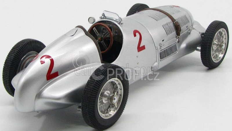 Cmc Mercedes benz F1  W125 N 2 Gp Donington 1937 H.lang 1:18 Silver