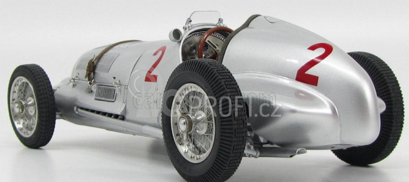 Cmc Mercedes benz F1  W125 N 2 Gp Donington 1937 H.lang 1:18 Silver