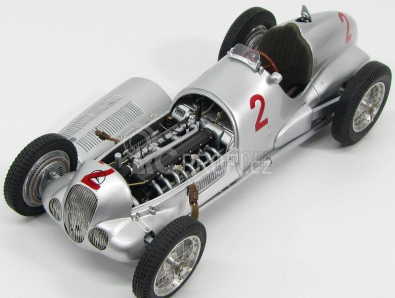 Cmc Mercedes benz F1  W125 N 2 Gp Donington 1937 H.lang 1:18 Silver