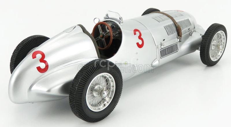 Cmc Mercedes benz F1  W125 N 3 Gp Donington 1937 M.von Brauchitsch 1:18 Silver