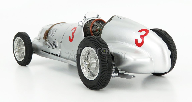 Cmc Mercedes benz F1  W125 N 3 Gp Donington 1937 M.von Brauchitsch 1:18 Silver