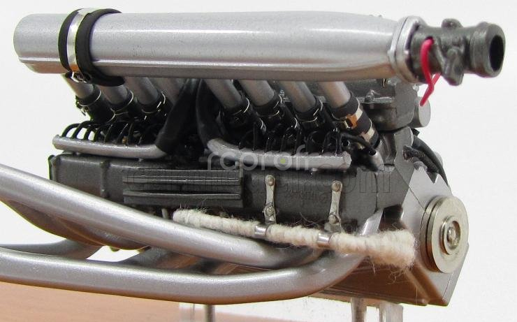 Cmc Mercedes benz Motore - Engine Mercedes 300sl 1955 - With Showcase - Con Vetrina 1:18 Silver