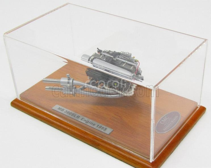 Cmc Mercedes benz Motore - Engine Mercedes 300sl 1955 - With Showcase - Con Vetrina 1:18 Silver
