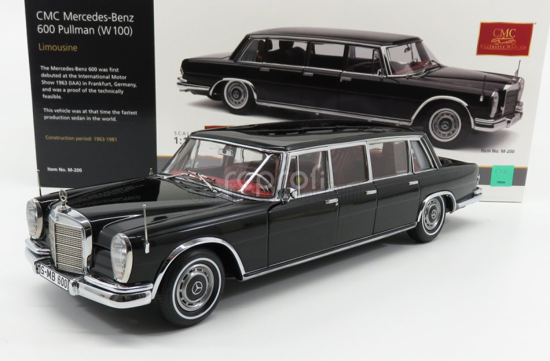 Cmc Mercedes benz S-class 600 Pullman W100 1963 1:18 Black
