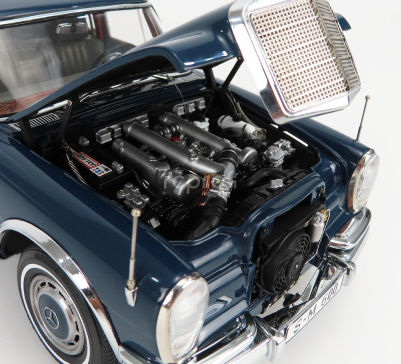 Cmc Mercedes benz S-class 600 Pullman (w100) Landaulet Soft-top Semiconvertible 1969 1:18 Blue