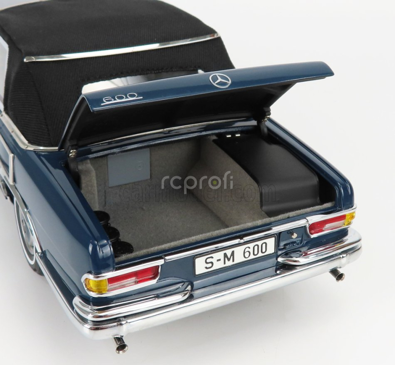 Cmc Mercedes benz S-class 600 Pullman (w100) Landaulet Soft-top Semiconvertible 1969 1:18 Blue