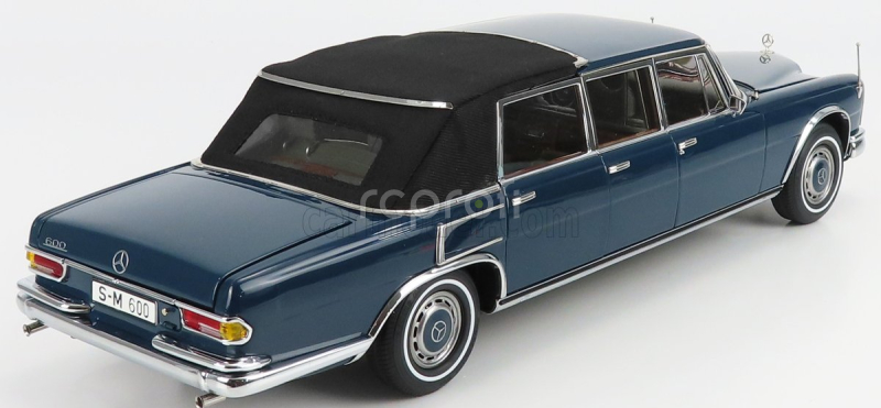Cmc Mercedes benz S-class 600 Pullman (w100) Landaulet Soft-top Semiconvertible 1969 1:18 Blue
