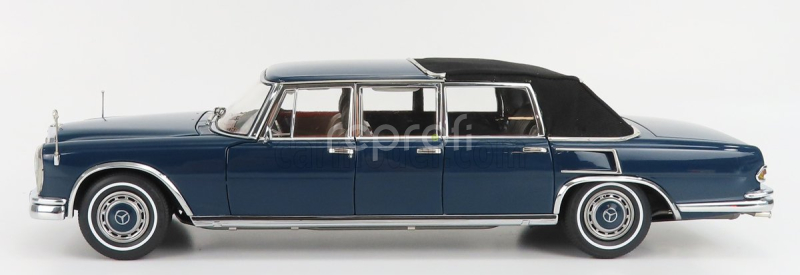 Cmc Mercedes benz S-class 600 Pullman (w100) Landaulet Soft-top Semiconvertible 1969 1:18 Blue