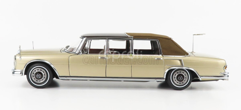 Cmc Mercedes benz S-class 600 Pullman (w100) Landaulet Soft-top Semiconvertible 1972 1:18 Gold Met