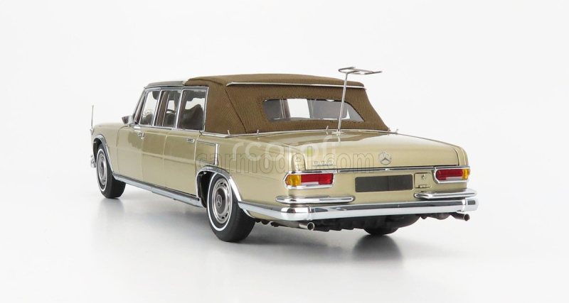 Cmc Mercedes benz S-class 600 Pullman (w100) Landaulet Soft-top Semiconvertible 1972 1:18 Gold Met