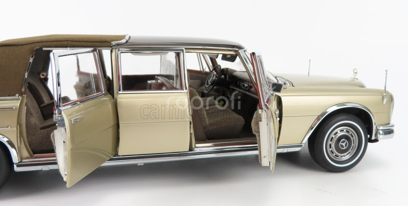 Cmc Mercedes benz S-class 600 Pullman (w100) Landaulet Soft-top Semiconvertible 1972 1:18 Gold Met
