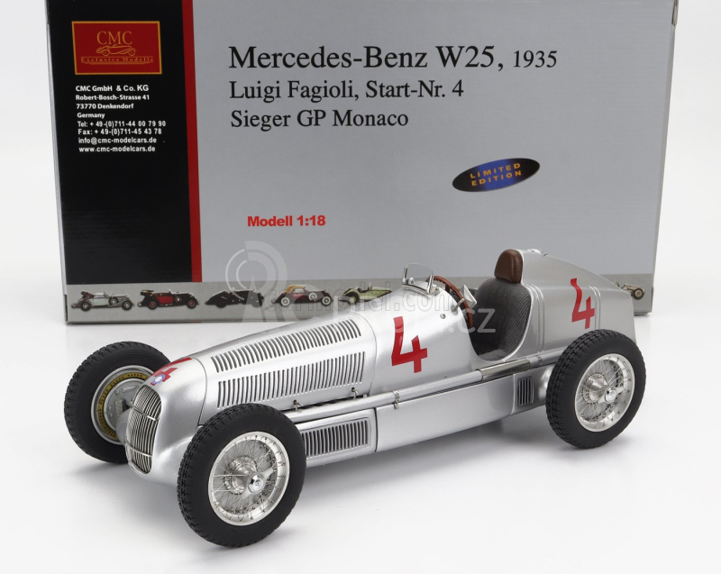 Cmc Mercedes benz Set Lo2750 Platform Truck 1936 + F1 W25 N 4 Monaco Gp 1935 1:18