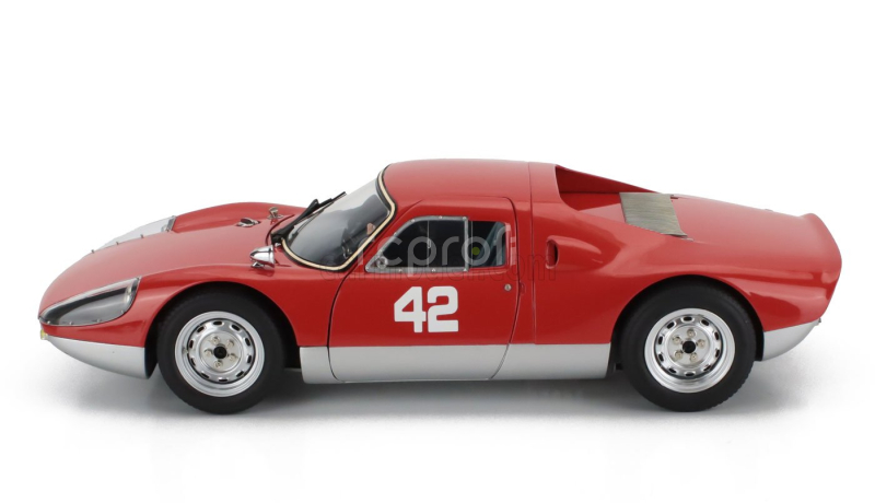 Cmc Porsche 904 Carrera Gts Ch.904-043 N 42 Pebble Beach Auctions 2017 1:18 Červená Stříbrná