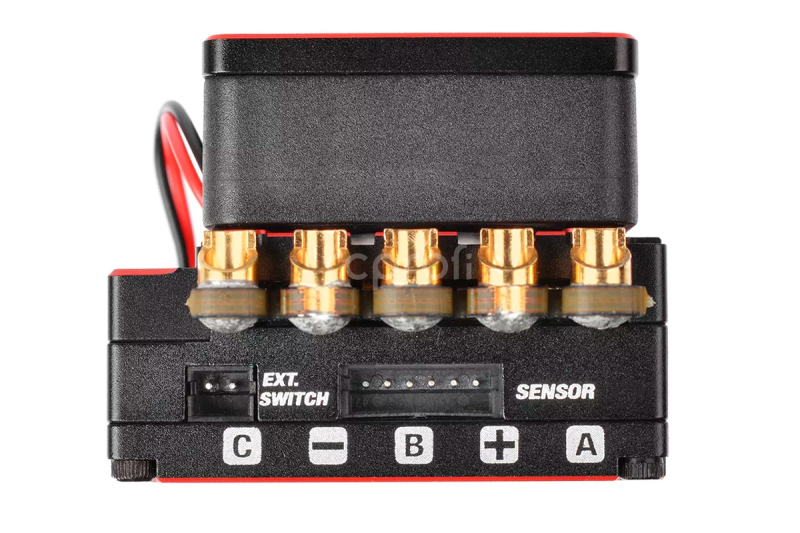 CMM-10 Racing Controller - 2-3S - 220A - senzorový regulátor - černý/červený