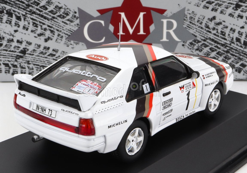 Cmr Audi Quattro Sport N 1 Winner Rally Adac Stadte 1984 W.rohrl - C.geistdorfer 1:43 Bílá