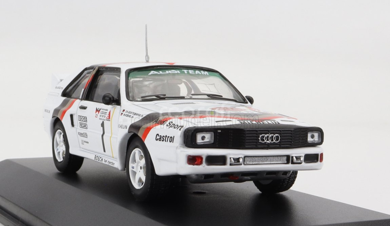 Cmr Audi Quattro Sport N 1 Winner Rally Adac Stadte 1984 W.rohrl - C.geistdorfer 1:43 Bílá