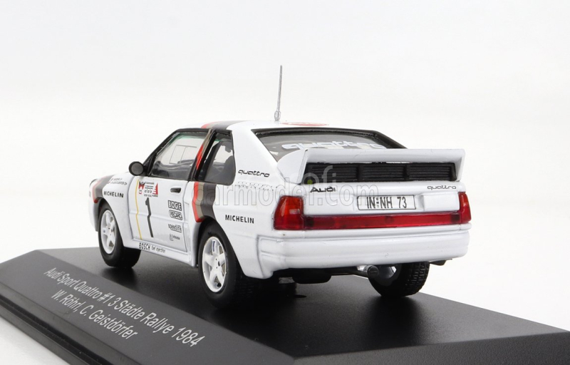 Cmr Audi Quattro Sport N 1 Winner Rally Adac Stadte 1984 W.rohrl - C.geistdorfer 1:43 Bílá