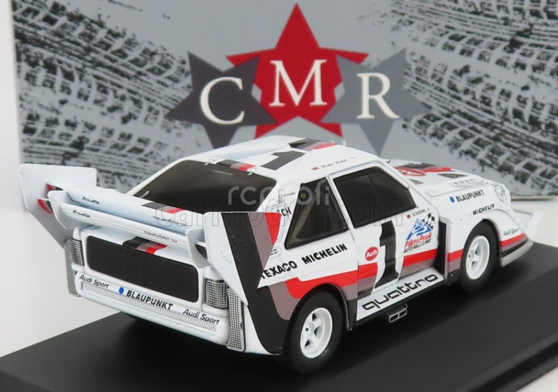 Cmr Audi Quattro Sport S1 E2 N 1 Winner Rally Pikes Peak Hill Climb 1987 W.rohrl 1:43 Žlutá Bílá Červená