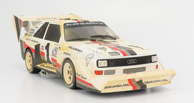 Cmr Audi Quattro Sport S1 E2 N 1 Winner Rally Pikes Peak Hill Climb - Dirty Version - 1987 W.rohrl 1:18 Žlutá Bílá Červená