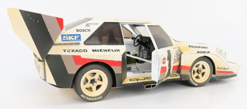 Cmr Audi Quattro Sport S1 E2 N 1 Winner Rally Pikes Peak Hill Climb - Dirty Version - 1987 W.rohrl 1:18 Žlutá Bílá Červená