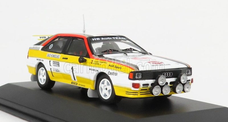 Cmr Audi Sport Quattro A2 Team Audi Sport (night Version) N 1 Winner Rally Montecarlo 1984 Walter Rohrl - Christian Geistdorfer 1:43 Bílá Žlutá