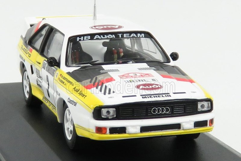 Cmr Audi Sport Quattro Audi Team Hb N 3 2nd Rally Montecarlo 1985 W.rohrl - C.geistdorfer 1:43 Bílá Žlutá