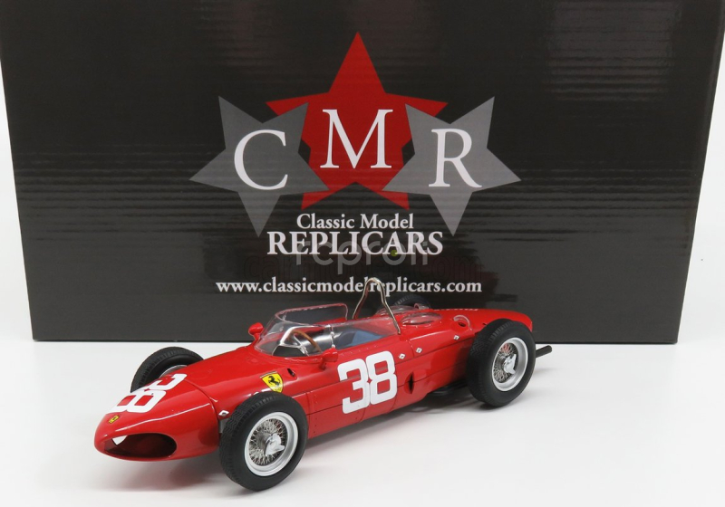 Cmr Ferrari F1  Dino 156 Sharknose N 38 World Champion 3rd Monaco Gp 1961 Phil Hill 1:18 Red