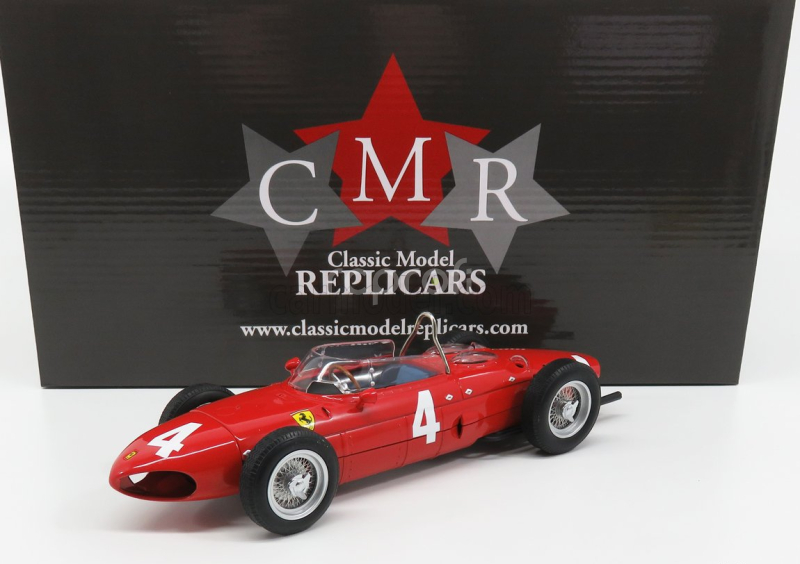 Cmr Ferrari F1  Dino 156 Sharknose N 4 Winner British Gp 1961 W.von Trips 1:18 Red