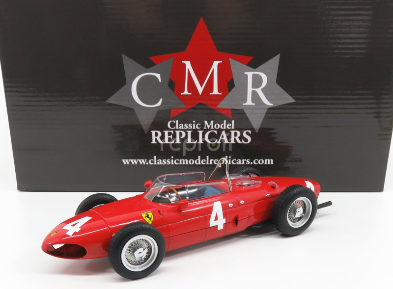 Cmr Ferrari F1  Dino 156 Sharknose N 4 World Champion Winner Belgian Gp Phil Hill 1961 1:18 Red