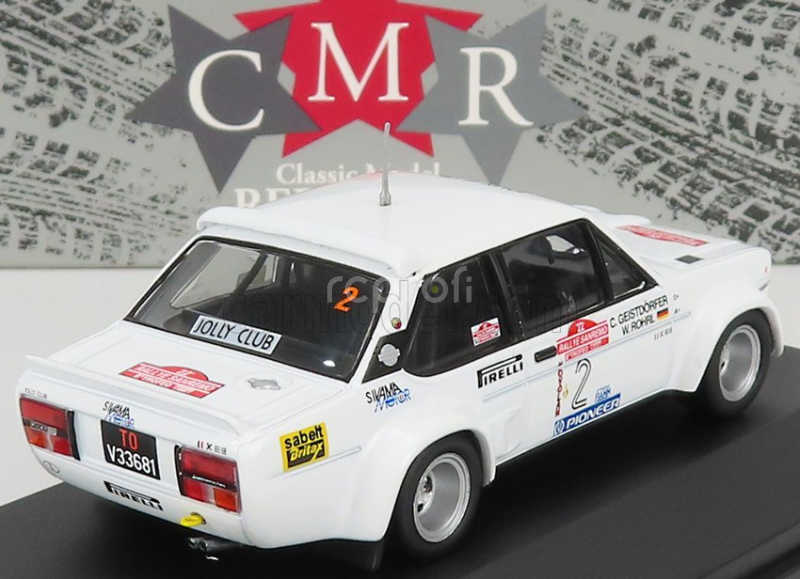Cmr Fiat 131 Abarth N 2 Rally Sanremo 1980 W.rohrl - C.geistdorfer 1:43 Bílá