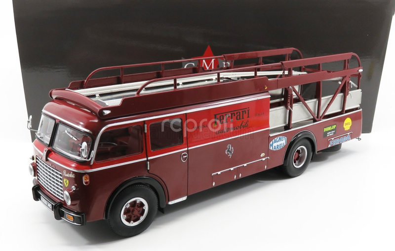 Cmr Fiat 642rn2 Truck Bartoletti F1 Ferrari Car Transporter 1957 1:18 Červené Bordeaux