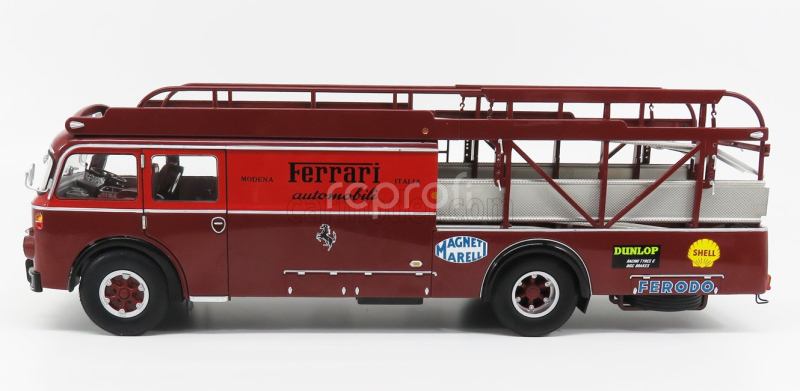 Cmr Fiat 642rn2 Truck Bartoletti F1 Ferrari Car Transporter 1957 1:18 Červené Bordeaux