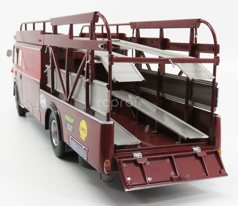 Cmr Fiat 642rn2 Truck Bartoletti F1 Ferrari Car Transporter 1957 1:18 Červené Bordeaux