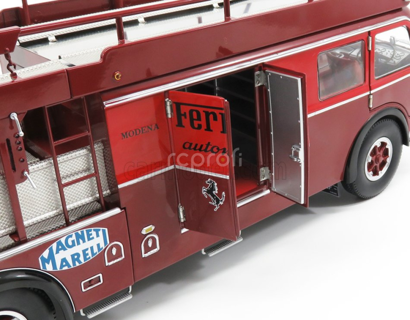 Cmr Fiat 642rn2 Truck Bartoletti F1 Ferrari Car Transporter 1957 1:18 Červené Bordeaux