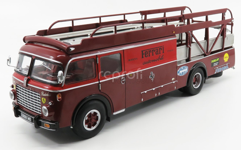 Cmr Fiat 642rn2 Truck Bartoletti F1 Ferrari Car Transporter 1957 1:18 Červené Bordeaux