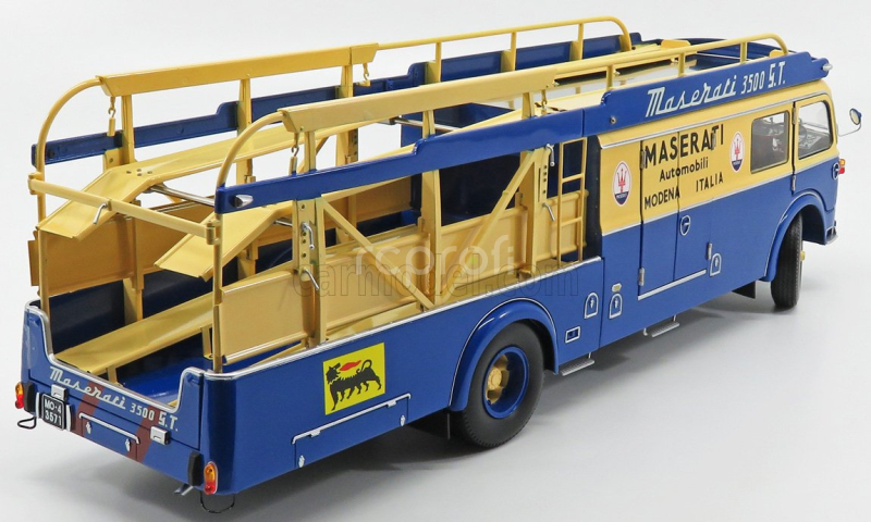 Cmr Fiat 642rn2 Truck Bartoletti Maserati Car Transporter 1957 1:18 Modrá Žlutá