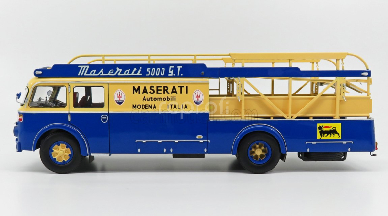 Cmr Fiat 642rn2 Truck Bartoletti Maserati Car Transporter 1957 1:18 Modrá Žlutá