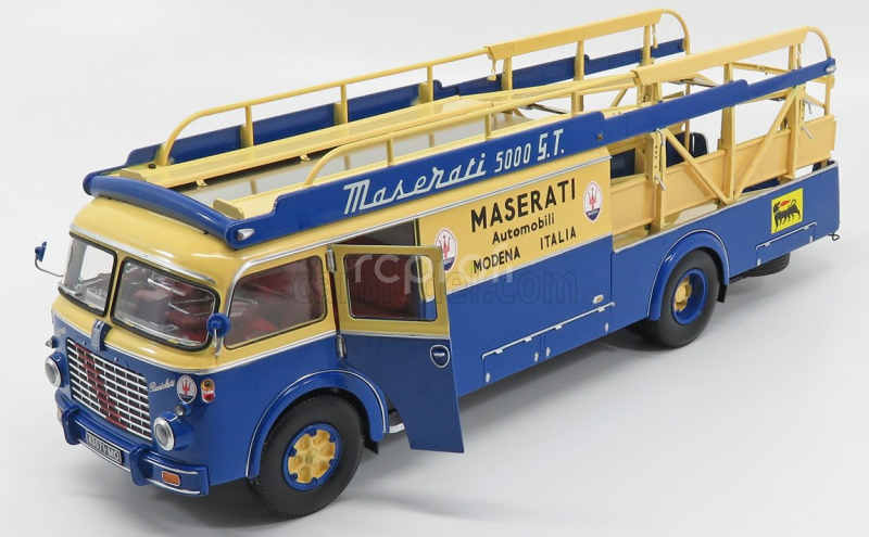 Cmr Fiat 642rn2 Truck Bartoletti Maserati Car Transporter 1957 1:18 Modrá Žlutá