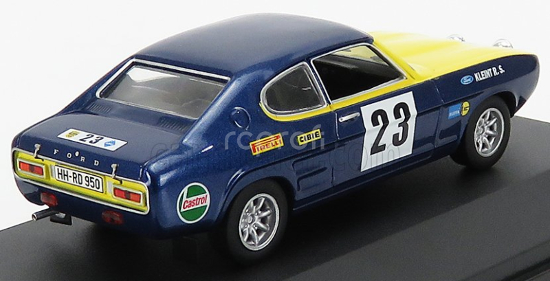 Cmr Ford england Capri 2600 Gt N 23 Rally Olympia Erc 1972 W.rohrl - H. Rothfuß 1:43 Modrá Žlutá