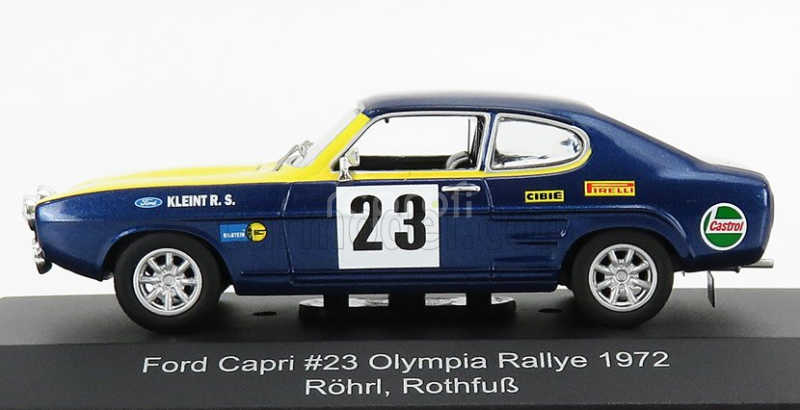 Cmr Ford england Capri 2600 Gt N 23 Rally Olympia Erc 1972 W.rohrl - H. Rothfuß 1:43 Modrá Žlutá