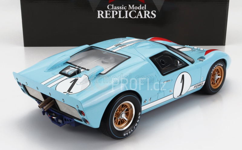 Cmr Ford usa Gt40 Mkii 7.0l V8 Team Shelby American Inc. N 1 1:12, světle modrá