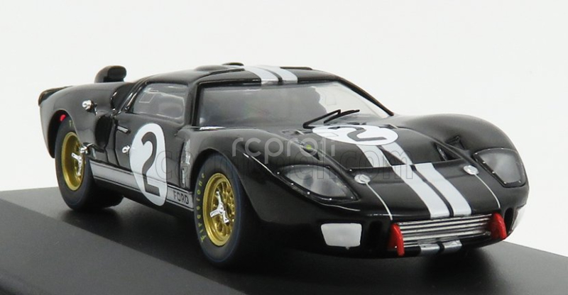 Cmr Ford usa Gt40 Mkii 7.0l V8 Team Shelby American Inc. N 2 Winner 24h Le Mans 1966 B.mclaren - C.amon 1:43 Černá Stříbrná