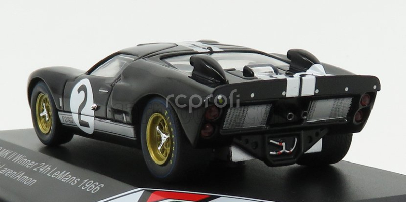 Cmr Ford usa Gt40 Mkii 7.0l V8 Team Shelby American Inc. N 2 Winner 24h Le Mans 1966 B.mclaren - C.amon 1:43 Černá Stříbrná