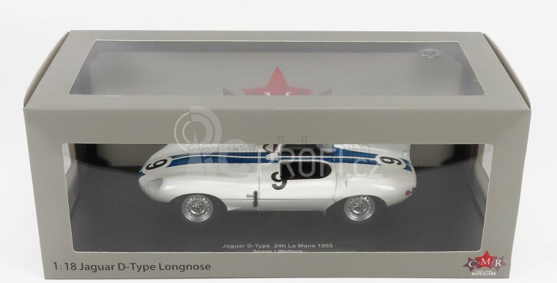 Cmr Jaguar D-type 3.4l Team Briggs Cunningham N 9 1:18, bílá