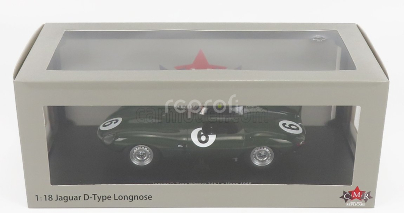 Cmr Jaguar D-type Team Jaguar Cars Ltd N 6 Winner 24h Le Mans 1955 J.m.hawthorn - I.l.bueb 1:18 Britská Závodní Zelená