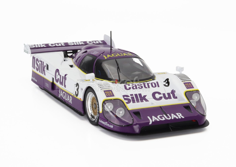 Cmr Jaguar Xjr12 7.0l V12 Team Silk Cut Jaguar T.w.racing N 3 Winner 24h Le Mans 1990 John Nielsen - Price Cobb - Martin Brundle 1:18 Bílá Fialová