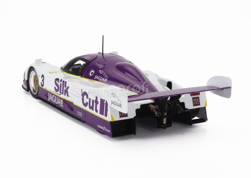 Cmr Jaguar Xjr12 7.0l V12 Team Silk Cut Jaguar T.w.racing N 3 Winner 24h Le Mans 1990 John Nielsen - Price Cobb - Martin Brundle 1:18 Bílá Fialová