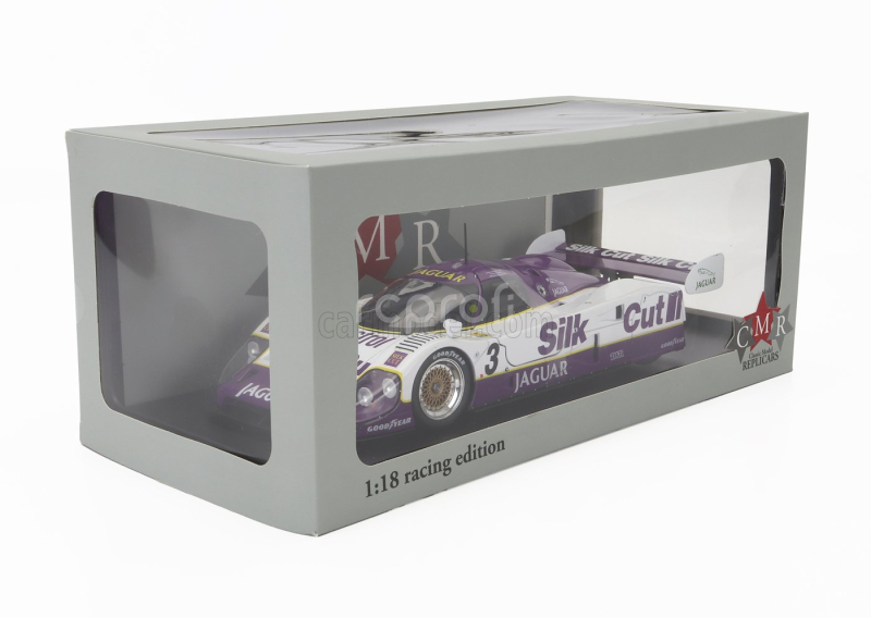Cmr Jaguar Xjr12 7.0l V12 Team Silk Cut Jaguar T.w.racing N 3 Winner 24h Le Mans 1990 John Nielsen - Price Cobb - Martin Brundle 1:18 Bílá Fialová