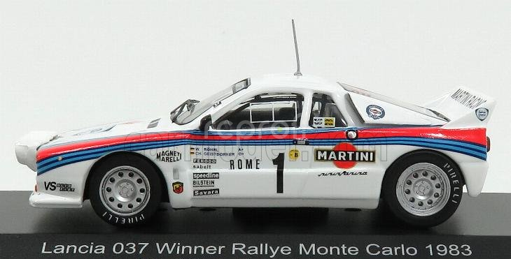 Cmr Lancia 037 Martini N 1 Winner Rally Montecarlo 1983 Walter Rohrl - Christian Geistdorfer 1:43 Bílá